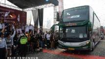 Sekretaris Jenderal Kementerian Perhubungan Djoko Sasono melepas 10.022 Peserta Mudik Gratis dengan 218 bus ke 32 Kota, Minggu (10/6/2018) (Dok: Kemenhub)