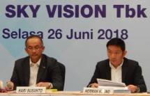 Hari Susanto Direktur Utama MSK dan Herma Kusno Direktur Keuangan MSKY (Foto Abe)