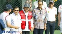Wakil Presiden Jusuf Kalla dan Menteri Pekerjaan Umum dan Perumahan Rakyat (PUPR) Basuki Hadimuljono