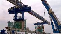 BNBR Selesaikan Fabrikasi Box Girder di Atas Sungai Cileungsi