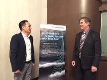 Jeff James, Business Director AkzoNobel Marine & Protective Coatings Southest Asia, saat menghadiri acara media briefing di Swiss-Belinn Kemayoran, Jakarta. (Dina Astria/Industry.co.id)