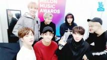 Boyband BTS dalam V Live (Foto: V Live)