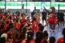 Maskot Houston Rockets Meriahkan National Training Camp Jr NBA Indonesia 2018