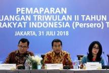 Dirut BRI Suprajarto bersama jajaran Direksi (Foto Rizki Meirino)