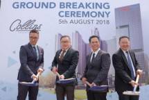 PT Perintis Triniti Properti atau pengembang properti Triniti Land menggelar acara groundbreaking kawasan superblok Collins Boulevard di wilayah Serpong, Tangerang, Minggu (5/8/2018). (INDUSTRY.co.id)