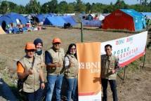 BNI & BNI Life Bangun Posko Kesehatan & Dapur Umum di Lombok