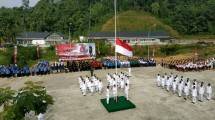 Upacara HUT RI Ke-73 di PLBN Entikong