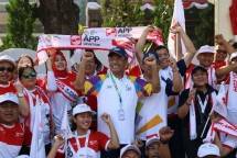 Saleh Husin Bawa Obor Asian Games 2018 (Foto Dok Industry.coi,d)
