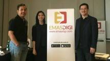 Natali Ardianto (Co-Founder, CTO EmasDigi), Claudia Kolonas (Founder, CEO EmasDigi), Iwan Tjam (Co-Founder EmasDigi)