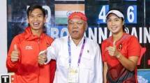 Menteri Basuki bersama Christopher & Aldila