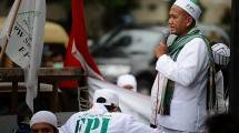 Ilustrasi demonstrasi FPI. (Donal Husni/NurPhoto)