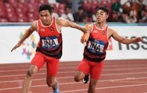Pelari Lalu Muhammad Zohri dan kawan-kawan meraih medali perak Asian Game untuk cabang olahraga Lari Estafet 4x100 meter (Foto:IST)