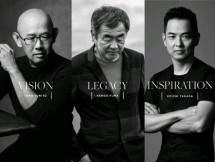 Komisaris dan CEO Crown Group Iwan Sunito, arsitek Jepang yang terkenal di dunia Kengo Kuma dan arsitek pemenang penghargaan yang berbasis di Sydney Koichi Takada.