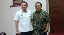 Sekretaris Jenderal SMSI Pusat, Firdaus bersama Gubernur Lampung Ridho Ficardo.