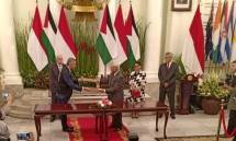 Penandatanganan perjanjian kerja sama dengan United Nations Relief and Works Agency for Palestine Refugees in the Near East (UNRWA) dengan Badan Amil Zakat Nasional (BAZNAS) dalam upaya membantu rakyat Palestina 