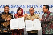 Maryono, Direktur Bank BTN, bersama Yualita Widyadhari, Ketua Umum PP-INI, usai penandatanganan Nota Kesepahaman Kerja Sama di Jakarta. (foto ist)