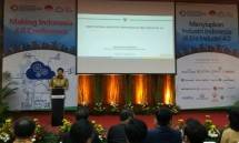Menteri Perindustrian Airlangga Hartarto saat membukan seminar Making Indonesia 4.0 dengan tema "Menyiapkan Industri Indonesia di era Industri 4.0" (Foto: Ridwan/Industry.co.id)