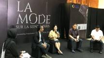 Dirjen IKM Kemenperin Gati Wibawaningsih saat acara konferensi pers La Mode Sur La Seine a Paris' di Kantor Kementerian Perindustrian, Jakarta (Foto: Ditjen IKM) 