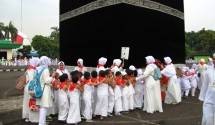 Simulasi Manasik Haji Perekat Ukhuwah Antara Santri, Guru dan Wali Murid
