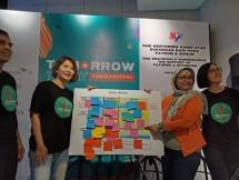 Kiri-Kanan Oktavian Dondi (Direktur Utama PT Narada Aset Manajemen), Mervi Sumali (Marketing Director Sorak Gemilang Entertainment (SGE)), Ligwina Hananto (Financial Trainer & Founder QM Financial), Kania Annisa Anggiani (Founder & Creative Director 