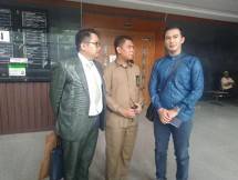 Artis sekaligus calon anggota legislatif DPR RI dari Fraksi PAN, Mandala Abadi mengajukan eksepsi atau nota pembelaan atas dakwaan dugaan pelanggaran kampanye ke PN Jakpus, Rabu (12/12/2018)