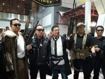 Dirut Telkom Alex J Sinaga bersama direksi BUMN lain di acara millennial games day 2018