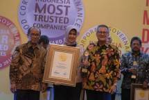 BNI Syariah kembali meraih predikat Trusted based on Corporate Governance Perception Index (CGPI) yang diterima oleh Direktur Kepatuhan & Risiko BNI Syariah, Tribuana Tunggadewi 