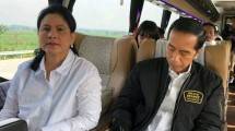 Presiden Jokowi bersama Ibu Negara Iriana menjajal ruas tol Trans Jawa