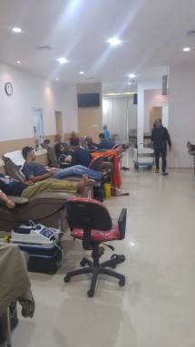 Pengambilan donor darah oleh Gayatri