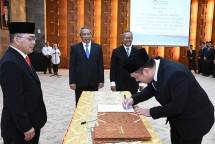 Sekretaris Jenderal Kemenperin Haris Munandar saat menyaksikan Proses penataan pejabat Eselon III dan IV di lingkungan Kemenperin (Foto: Kemenperin) 