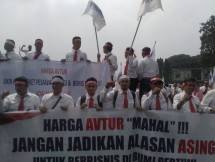 Federasi Serikat Pekerja Pertamina Bersatu lakukan aksi demo terkait harga avtur