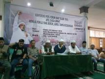 Sekjen FUI KH Muhammad Al Khothath Prescon Apel Siaga Umat