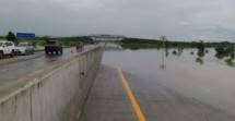 Banjir di Tol Madiun (Foto Dok Madiunpos)