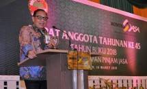 Menteri Koperasi dan UKM Puspayoga dalam Rapat Anggota Tahunan (RAT)&nbsp; ke-45 Kospin Jasa di Pekalongan,&nbsp; Sabtu (16/3).
