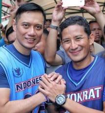 Cawapres Sandiaga Uno dan AHY (Foto Dok Industry.co.id)