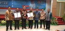 Direktur Utama BNI Syariah Abdullah Firman Wibowo memberikan kuliah umum di Universitas Muhammadiyah Surabaya