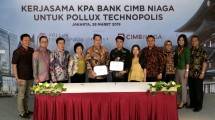 Penandatangan kerjasama antara Pollux Technopolis dengan Bank CIMB Niaga untuk Kredit kepemilikan Apartment di Noble House, Mega Kuningan 