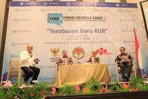 Deputi Bidang Pembiayaan Kementerian Koperasi dan Usaha Kecil dan Menengah, Yuana Setyowati dalam Diskusi Media Forum Merdeka Barat (FMB) 9 bertajuk "Terobosan Baru KUR", di Jakarta, Kamis (4/4/2019).