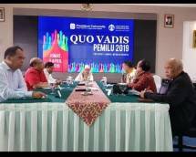 President University bekerja sama dengan Universitas Indonesia mengadakan diskusi publik dengan tema &ldquo;Quo Vadis Pemilu 2019&rdquo;, yang berlangsung di President Lounge, Menara Batavia, Jumat (5/4/2019). 