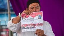 Ilustrasi pencoblosana Pilkada DKI Jakarta. (Oscar Siagian/Getty Images)