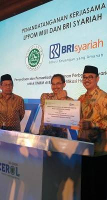 BRI Syariah LPPOM MUI MoU layanan perbankan syariah