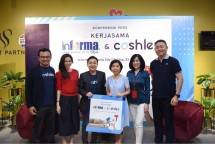 Manajemen Direksi Cashlez dan Informa dalam Peresmian Kerjasama Cashlez & Informa (23/7)