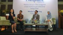 Sesi tanya jawab dengan media saat peluncuran Nexcare&trade; Respirator dan Nexcare&trade; Daily Kids Mask di Suasana Restaurant, Aston at Kuningan Suites Jakarta (5/8).(ist) 