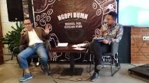Direktur PT Djakarta Lloyd (Persero), Suyoto dalam acara Ngopi BUMN di Kementerian BUMN, Kamis (29/8).(Andi Mardana)