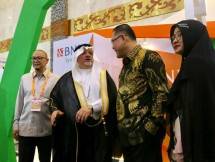 Dirut BNI Syariah, Abdullah Firman Wibowo, Corsec BNI Syariah dan Kedubes Arab Saudi di pembukaan ITE