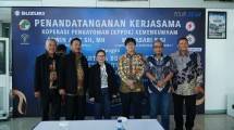 Penandatanganan kerja sama PT Sejahtera Buana Trada (SBT) dan PT Sejahtera Mptor Gemilang selaku Diler resmi Suzuki dengan Koperasi Pengayoman Pegawai Departemen Hukun dan HAM RI