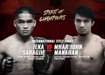 Jeka Saragih Hadapi Mhar John Manahan International Fight Kelas Ringan