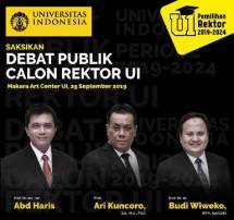 Tiga Kandidat Rektor Universitas Indonesia akan Lakukan Debat Publik