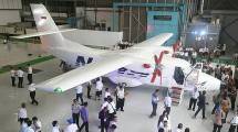 Pesawat N-219 hasil produksi PT Dirgantara Indonesia. (Jefta Images / Barcroft Media / Barcroft Media via Getty Images)