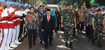 Kasum TNI Sambut Kedatangan Wapres RI di Mako Paspampres